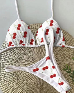 Printed Thong Bikini